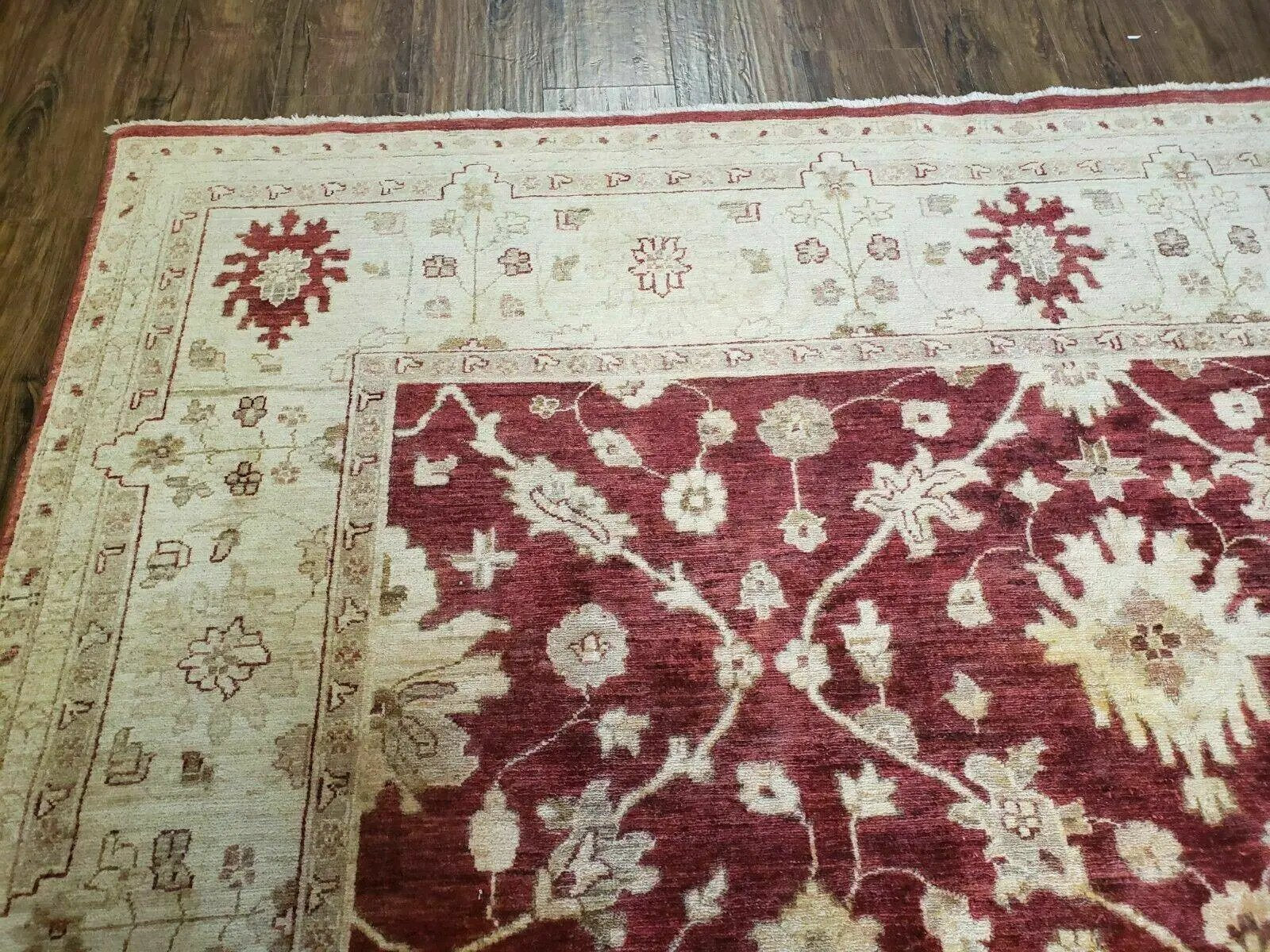 8' X 10' Handmade Peshawar Floral Oriental Wool Rug Hand Knotted Carpet Nice by Jewel Rugs