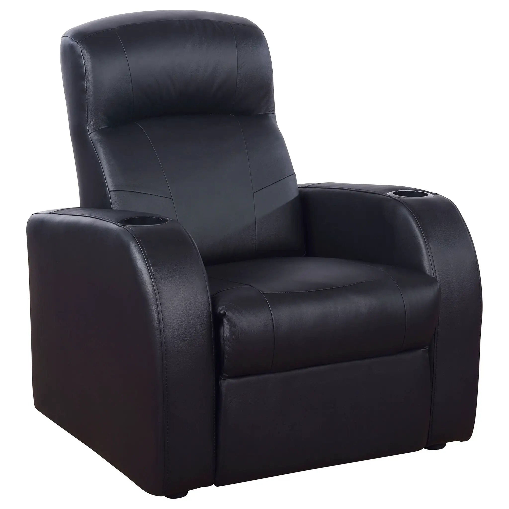 Greenfield - 3 Seater Home Theater With Storage - Black by HouseOfZazla