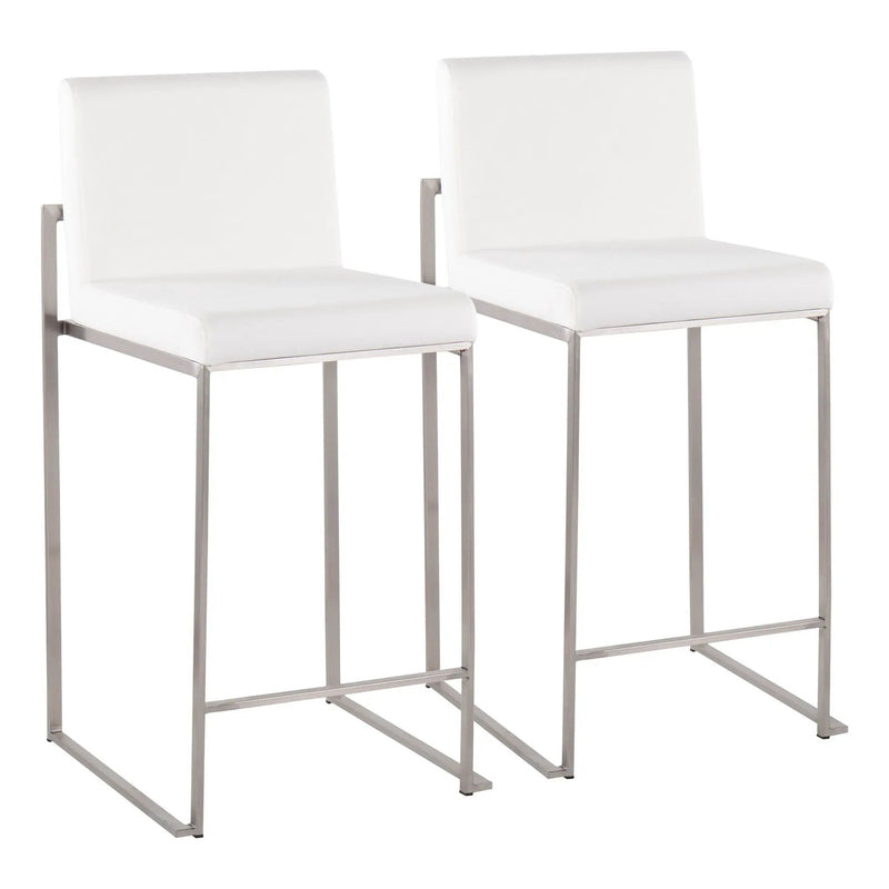 Fuji - Contemporary High Back Counter Stool, Functional Design by HouseOfZazla
