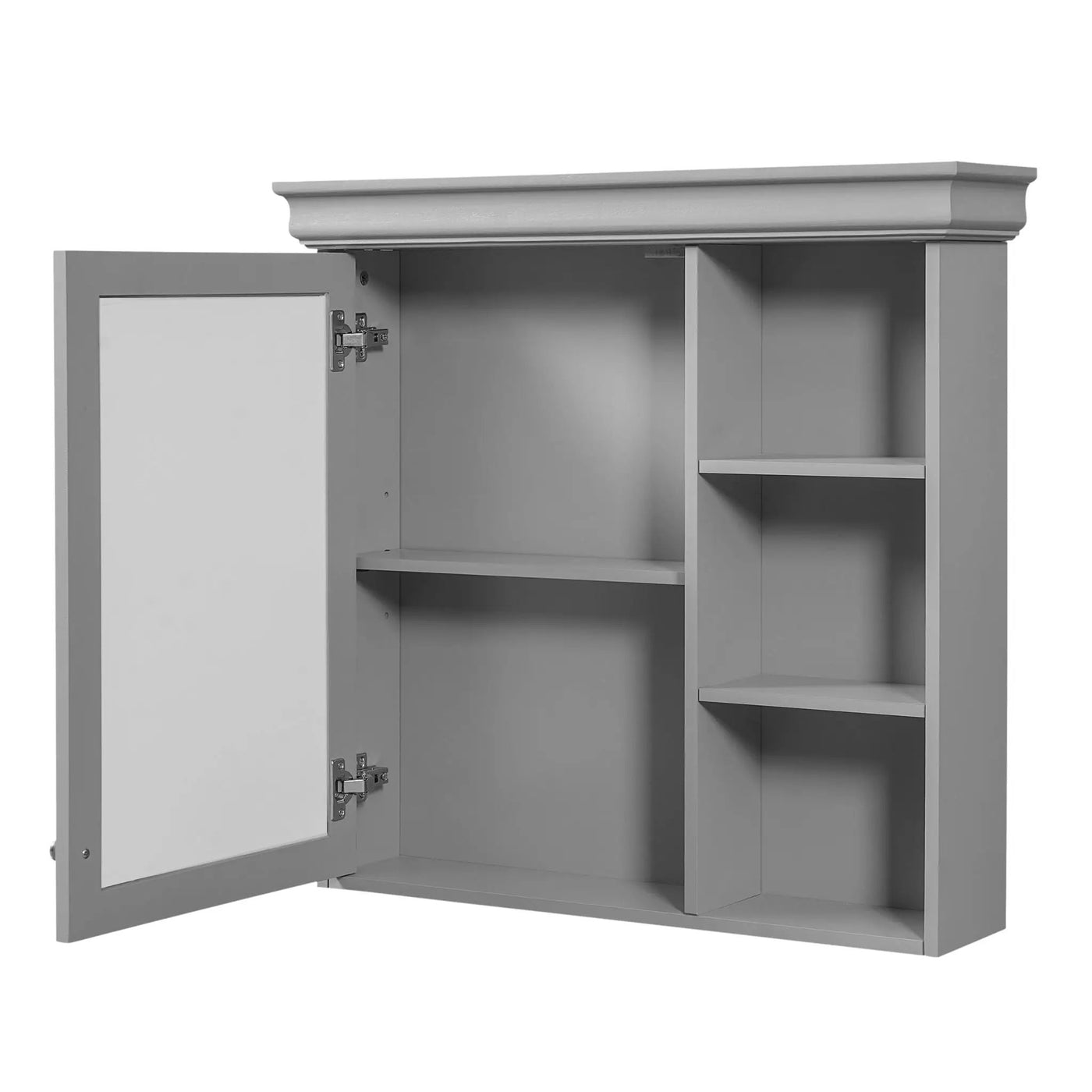 Wall Mounted Bathroom Medicine Cabinet with Mirror and Adjustable Storage by HouseOfZazla