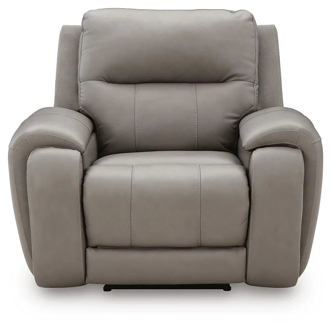 Real Moments - Power Recliner With Audio Seating - Ash by Unique Piece Furniture