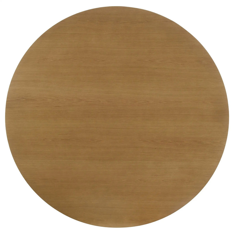 Hartville 60-inch Round Dining Table Natural Light Brown by Unique Piece Furniture