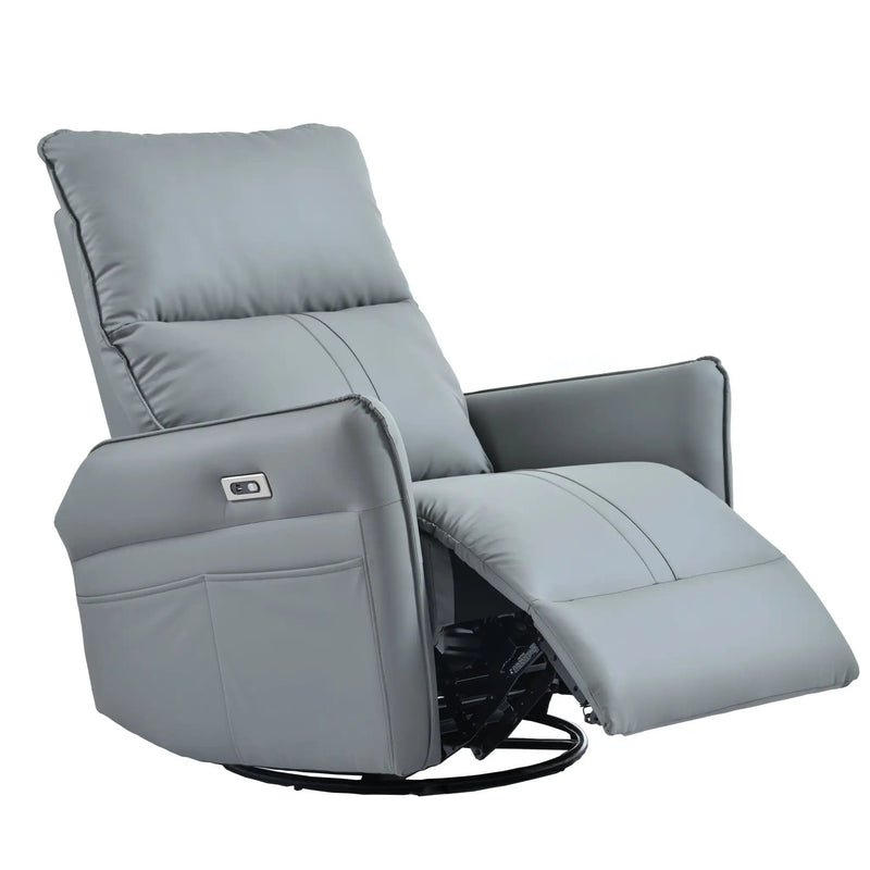 Power Swivel Rocker Recliner Chair for Adults by HouseOfZazla