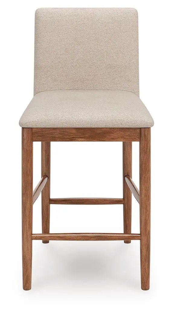 Isanti - Upholstered Barstool (Set of 2) - Light Brown by Unique Piece Furniture