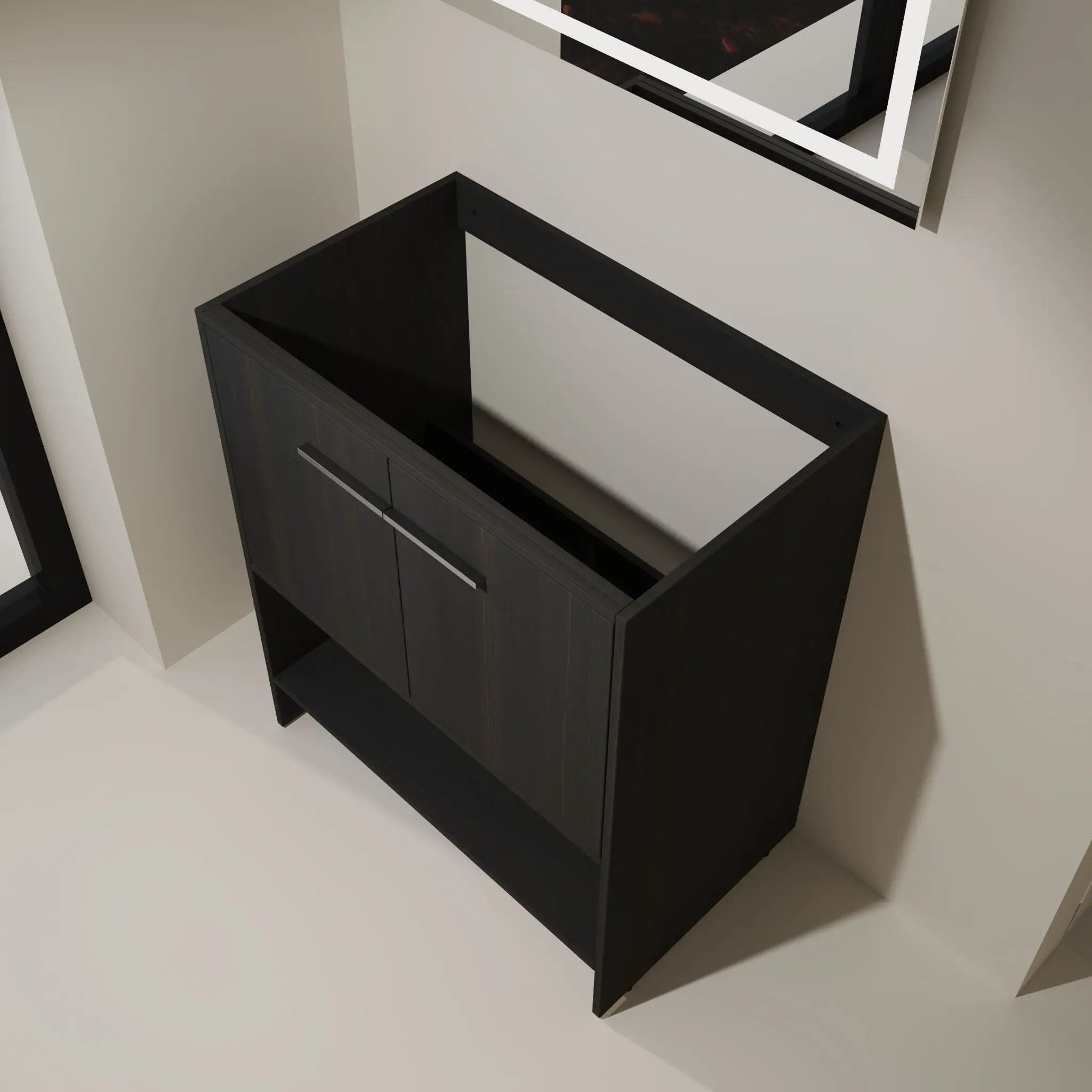 Modern Freestanding Bathroom Vanity With 2 Doors by Unique Piece Furniture
