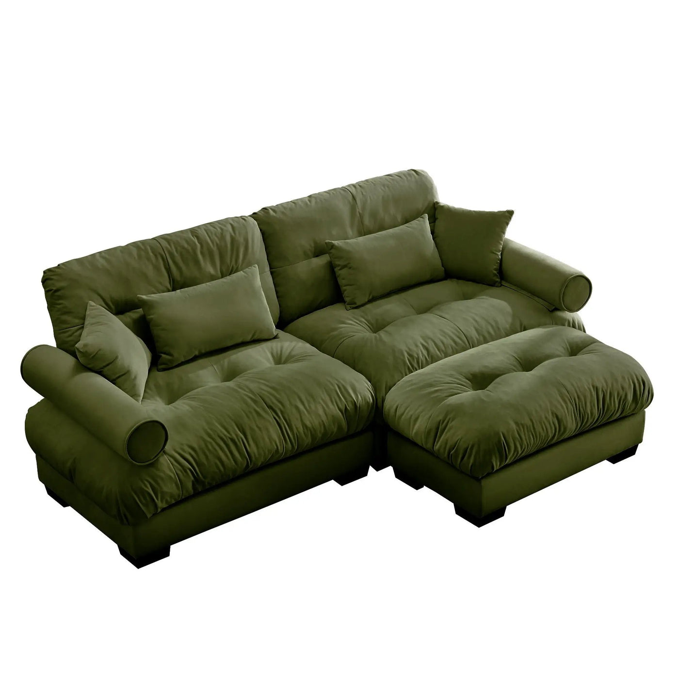 Super Comfort Oversized Modular Sectional Sofa With Movable Ottoman by HouseOfZazla