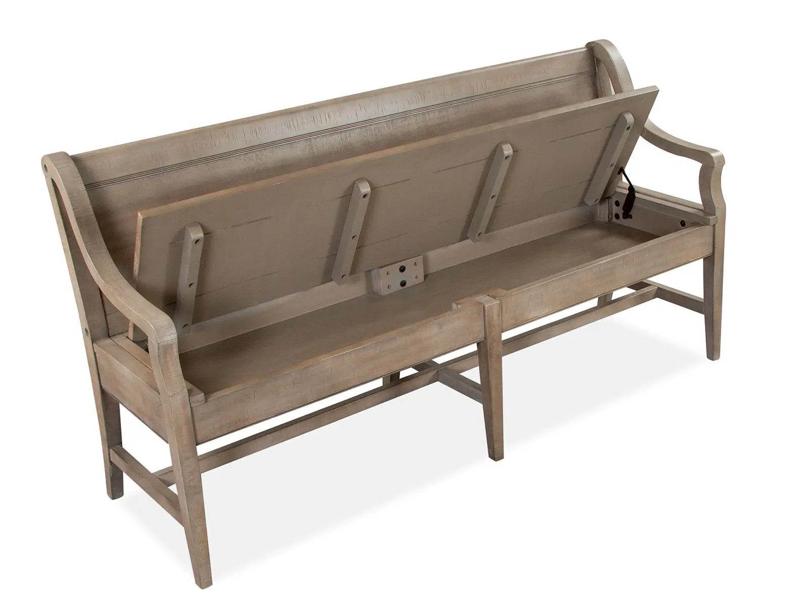 Paxton Place - Bench With Back - Dovetail Gray by Unique Piece Furniture