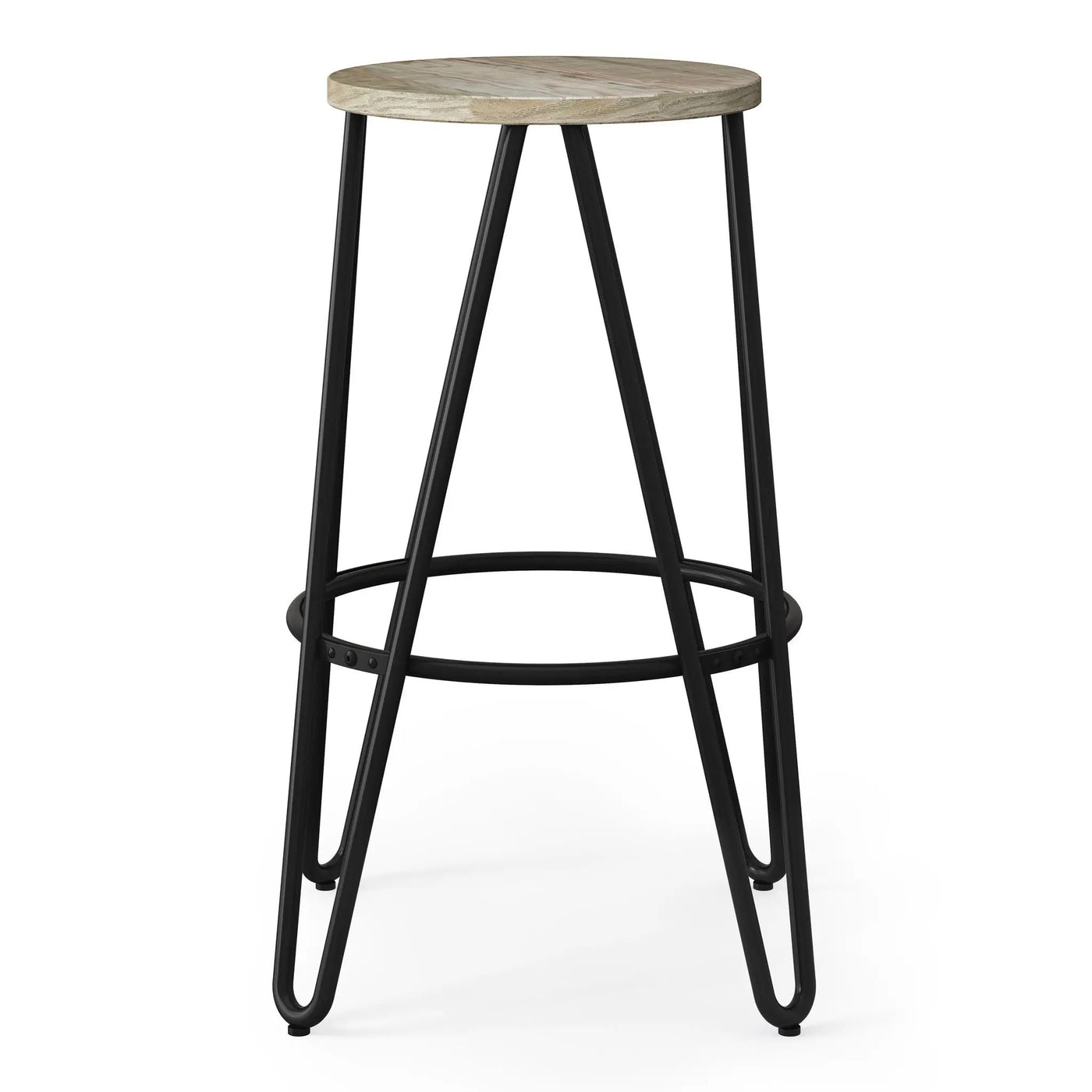 Simeon - Multifunctional Metal Stool With Wood Seat by HouseOfZazla