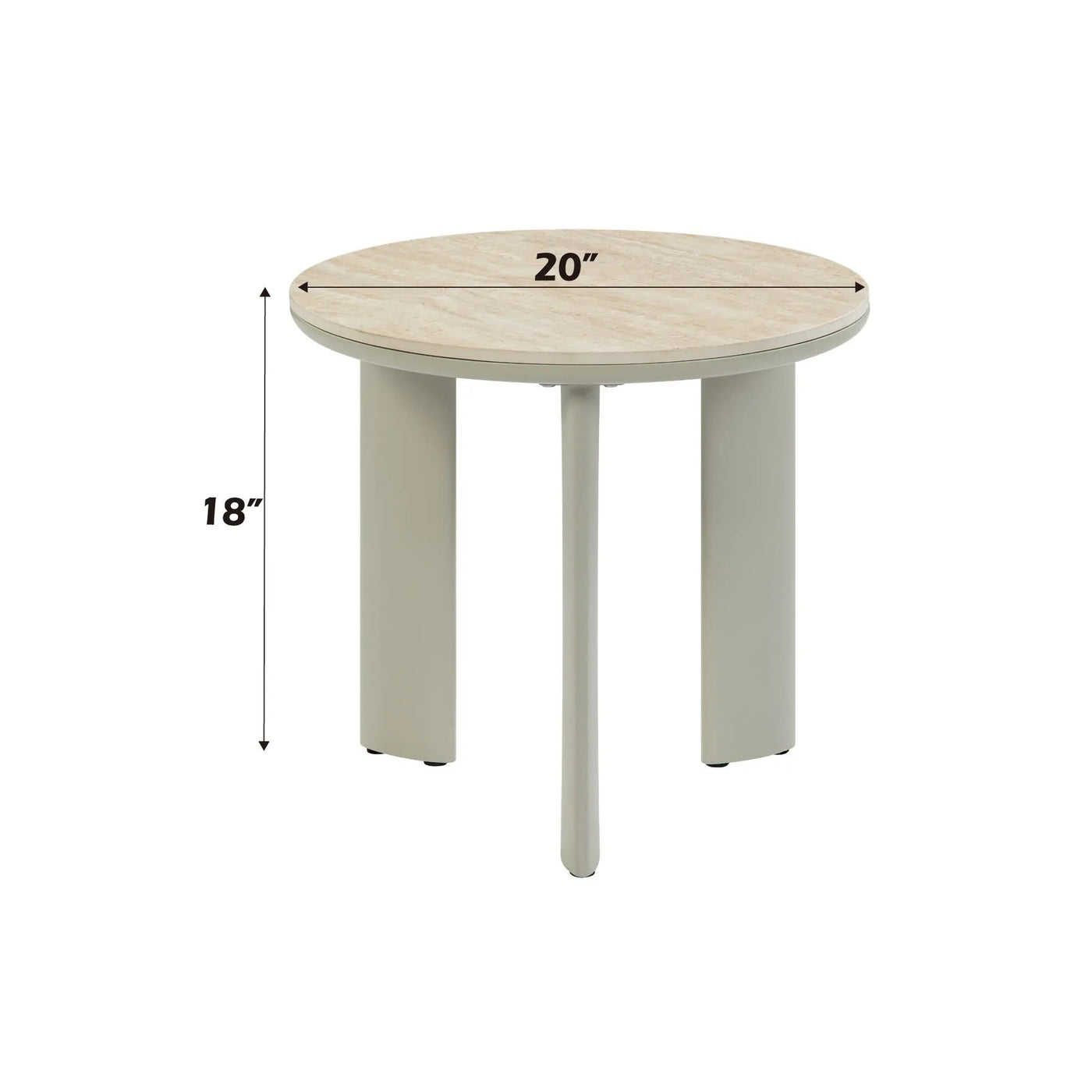 Ingram Ceramic Top Table by HouseOfZazla