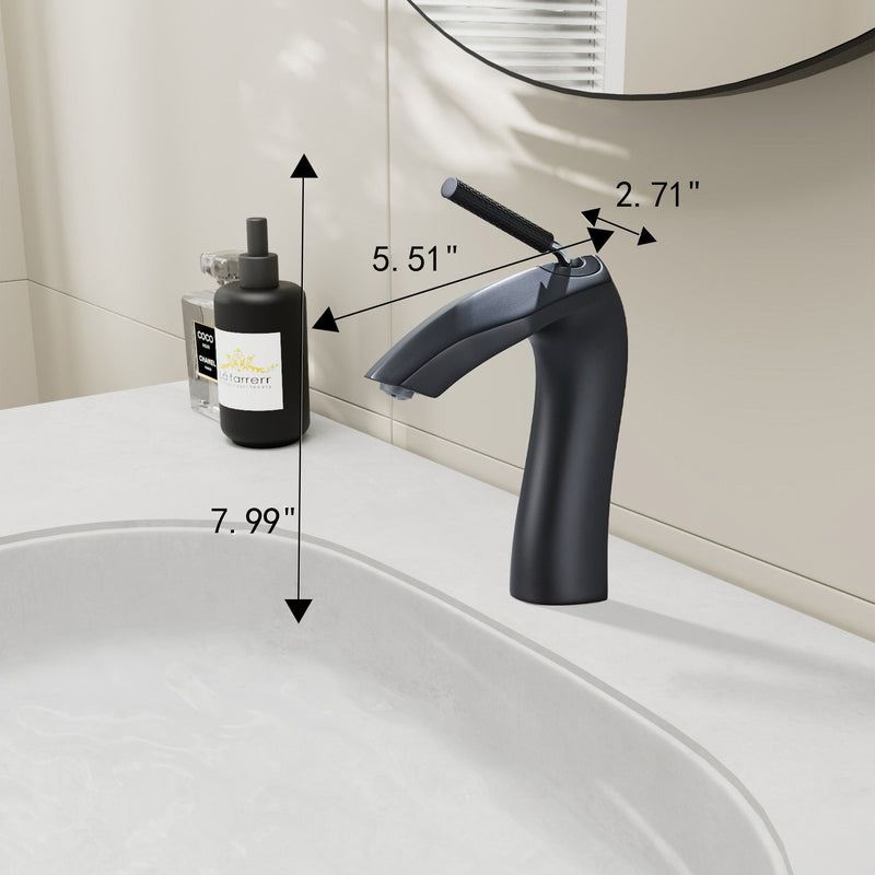 Contemporary Single Handle Lavatory Basin Sink Faucet Brass by HouseOfZazla