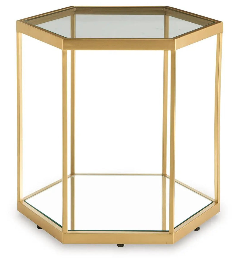 Veerwick - Accent Cocktail Table - Gold Finish by Unique Piece Furniture