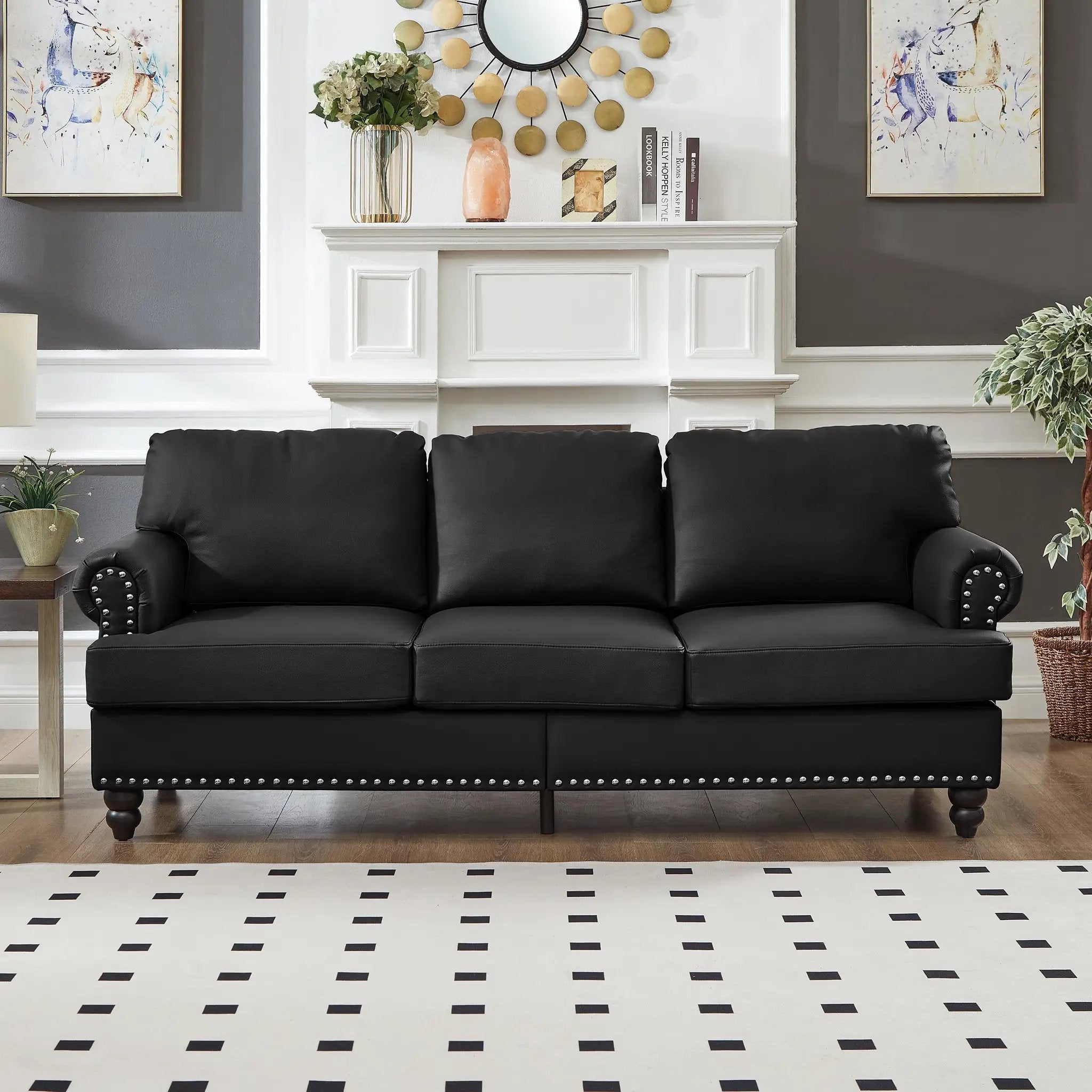 83" Modern Classic Design Living Room Sofa by HouseOfZazla