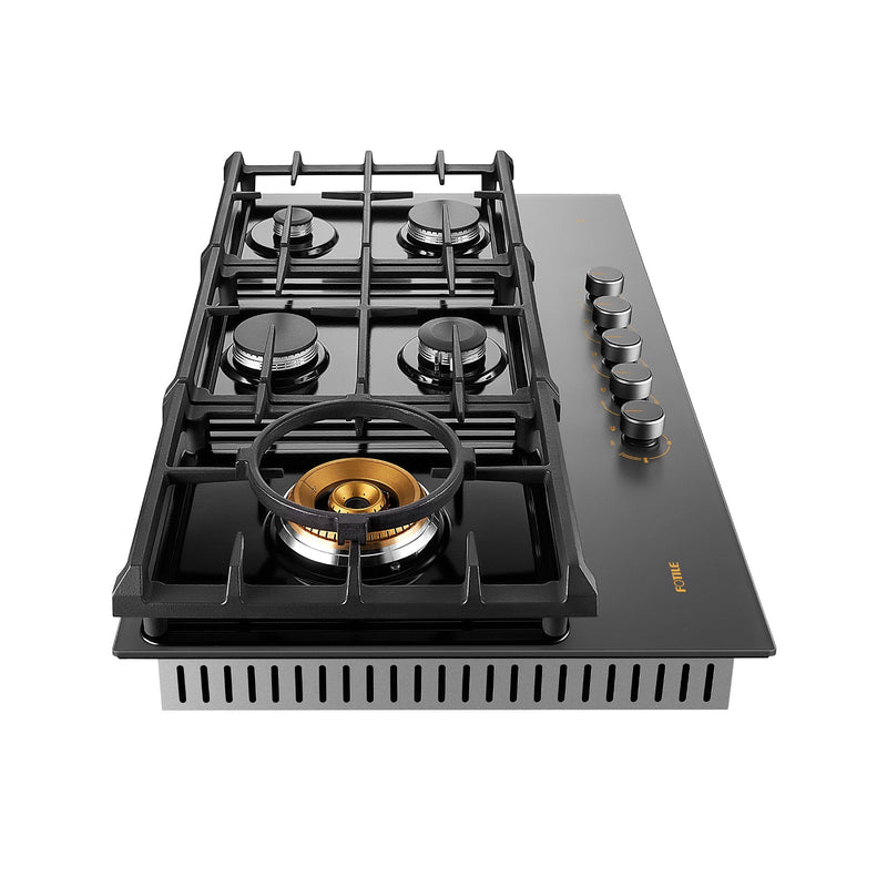 36" Anti-glare Glass Tri-Ring Gas Cooktop Series | GLG36501-Y, photo 5 of 5