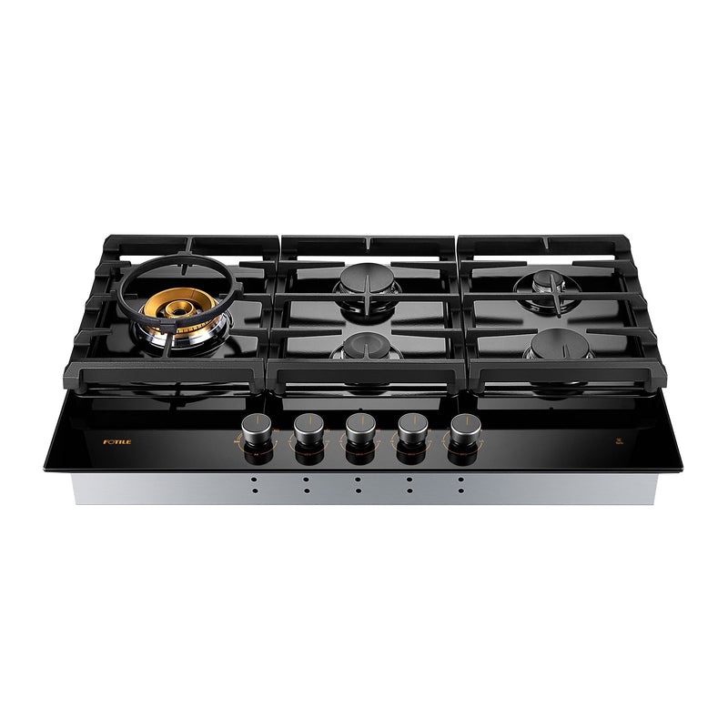 36" Tempered Glass Tri-Ring Gas Cooktop Series | GLG36501, photo 2 of 5