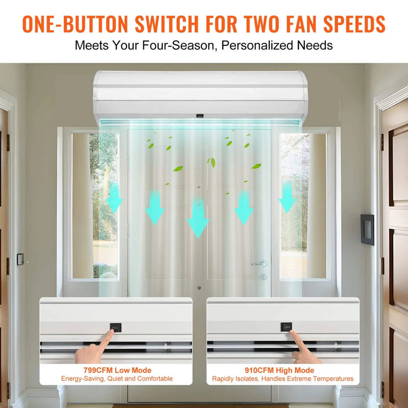 36-Inch 110V Commercial 2-Speed 900CFM Indoor Wall-Mounted Air Curtain (SAK63471) by SAKSBY WHOLESALE