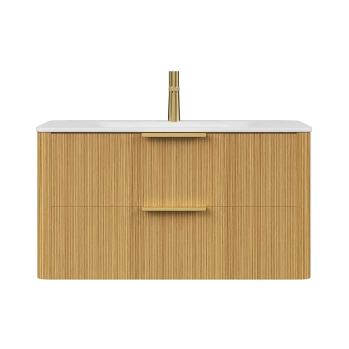 Luxury 30/36-Inch Sintered Stone Floating Bathroom Vanity With Sink (SAK70429) by SAKSBY WHOLESALE