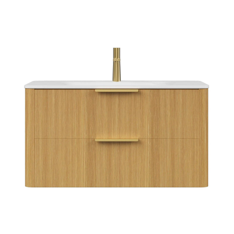 Nuvia Luxury 30/36-Inch Sintered Stone Floating Bathroom Vanity With Sink (SAK70429) by SAKSBY WHOLESALE
