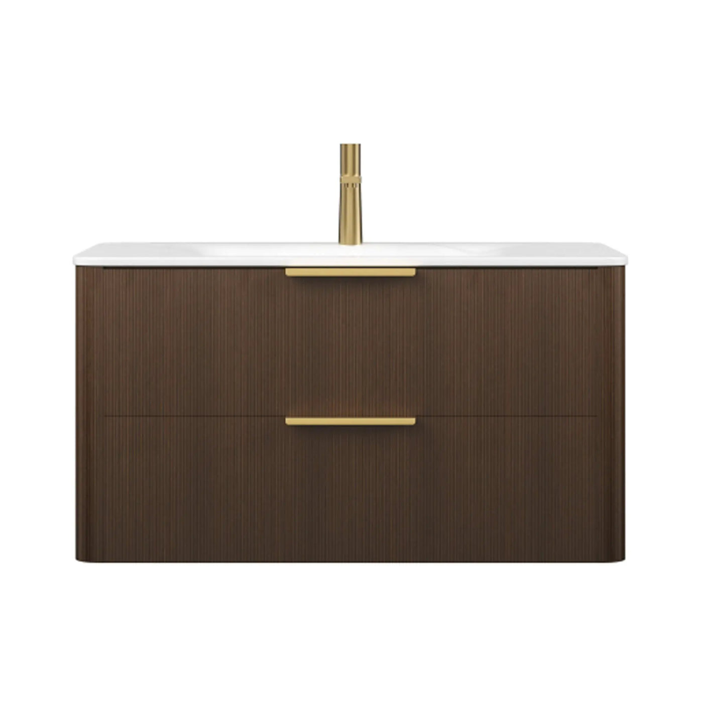 Luxury 30/36-Inch Sintered Stone Floating Bathroom Vanity With Sink (SAK70429) by SAKSBY WHOLESALE