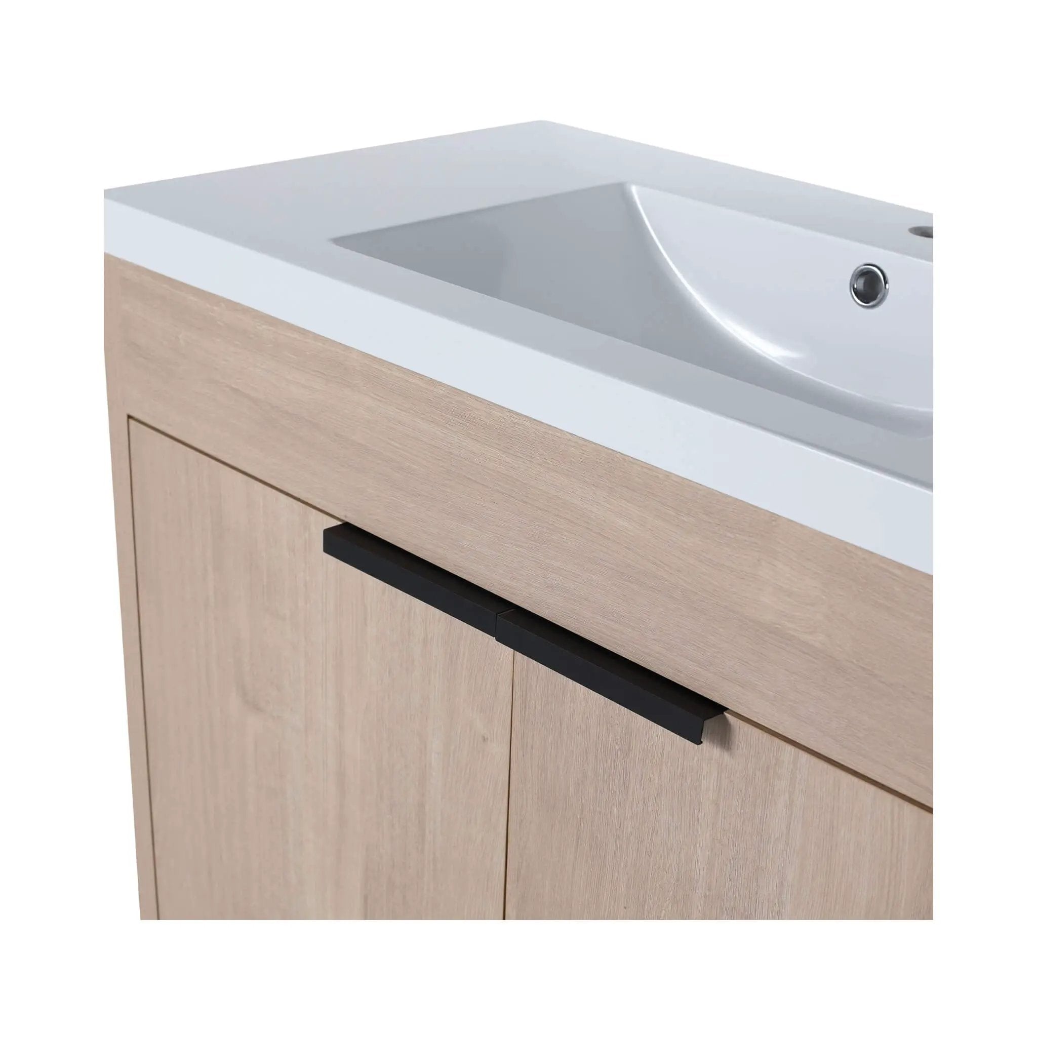 Nuvia 36-Inch Freestanding Bathroom Vanity With White Resin Sink (SAK39274) by SAKSBY WHOLESALE