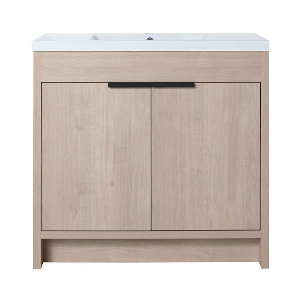 36-Inch Freestanding Bathroom Vanity With White Resin Sink (SAK39274)