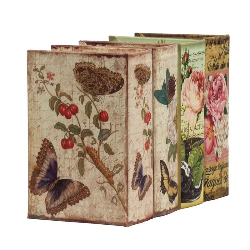 Book Boxes (Set of 4) - Multi by Unique Piece Furniture
