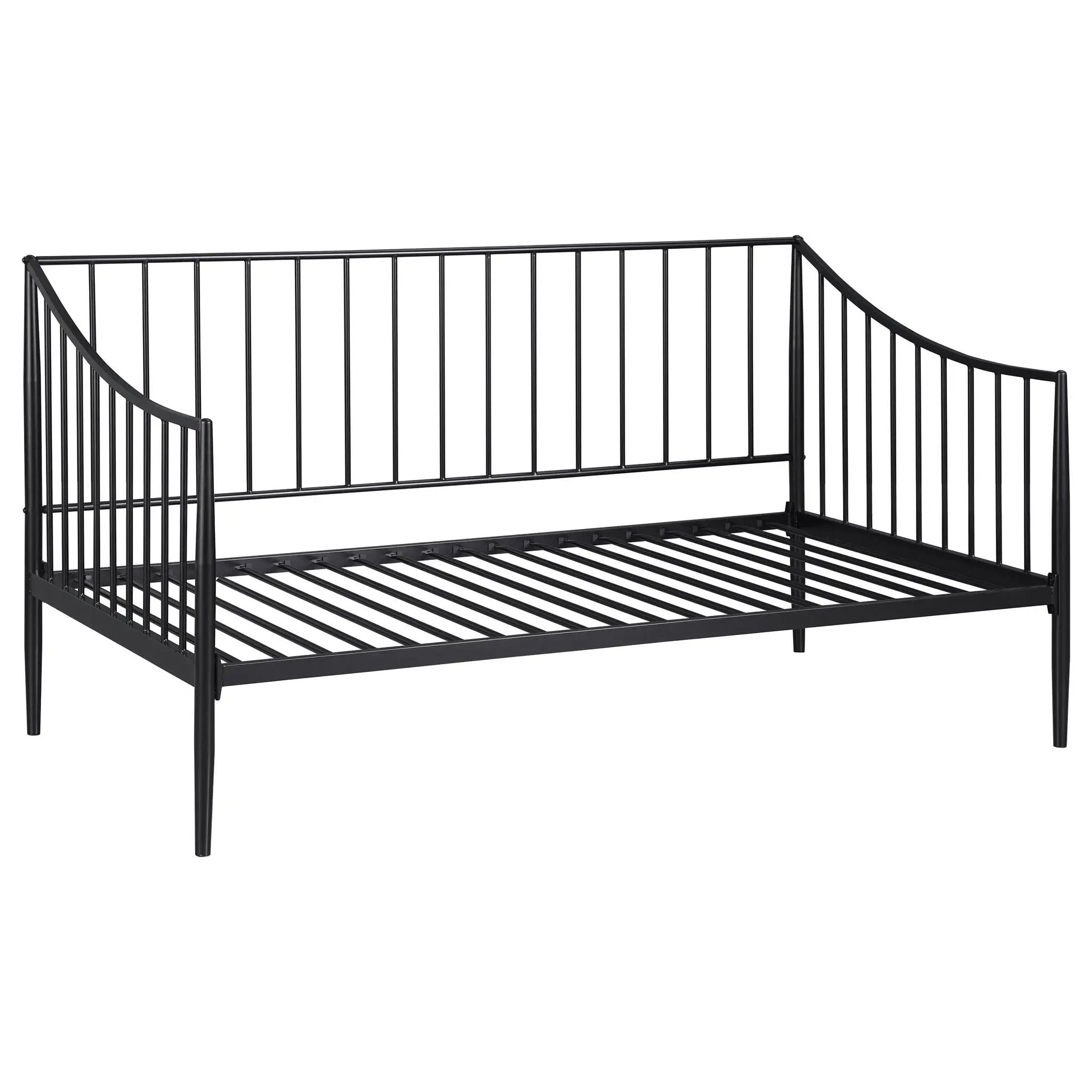 Newbury Metal Twin Daybed Bed Frame Matte Black by Unique Piece Furniture