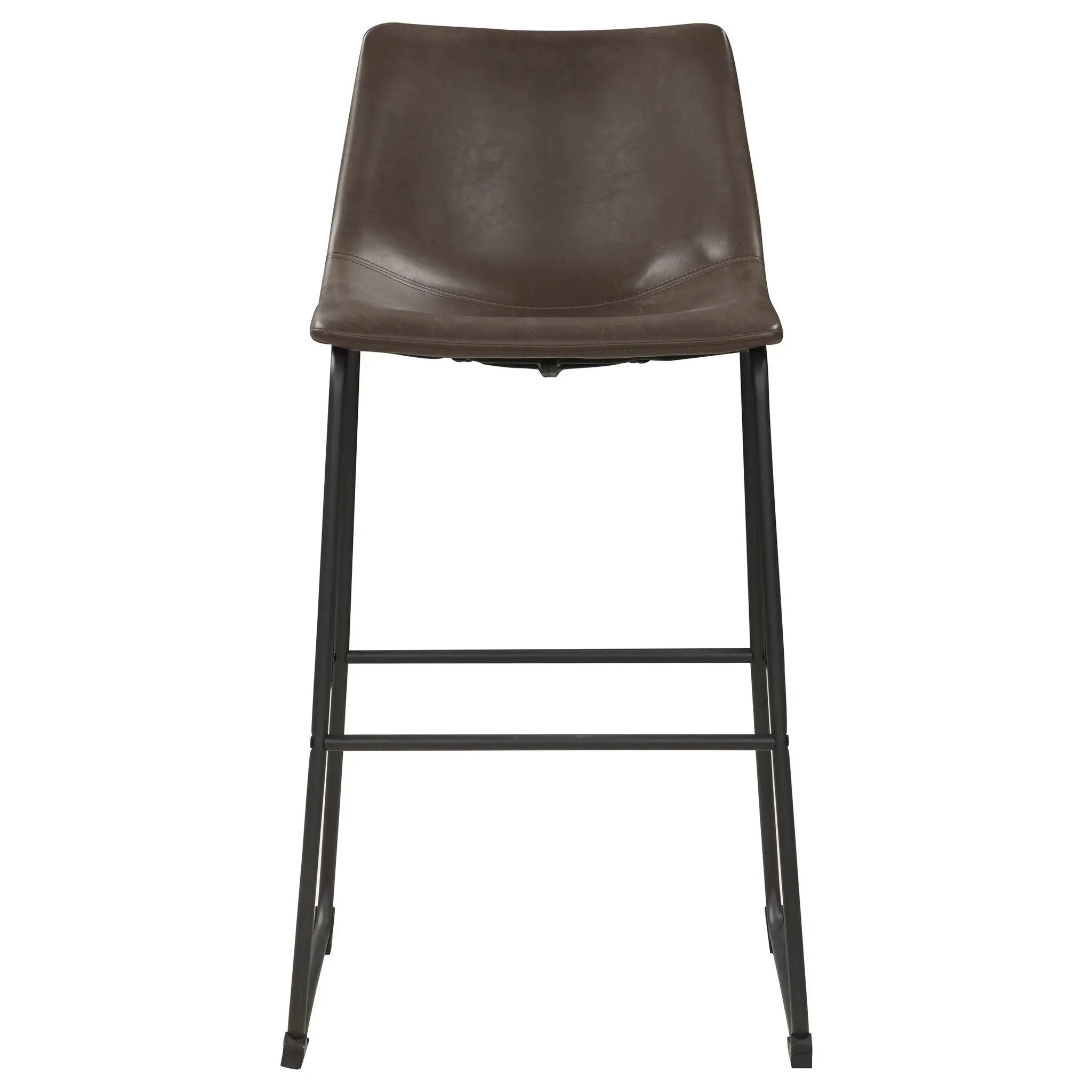 Armless Bar Stool (Set of 2) - Brown