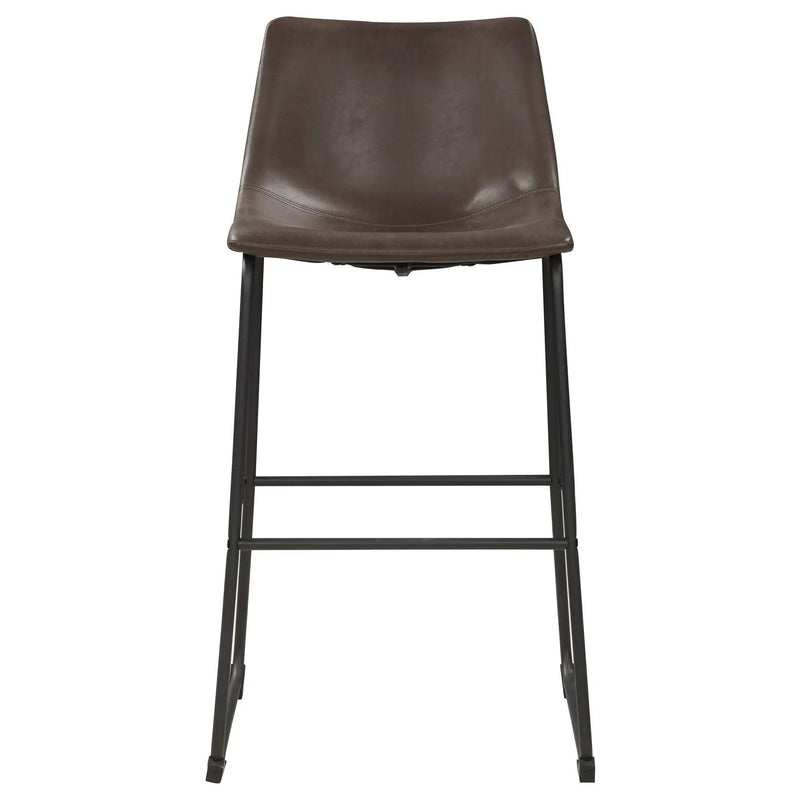 Armless Bar Stool (Set of 2) - Brown