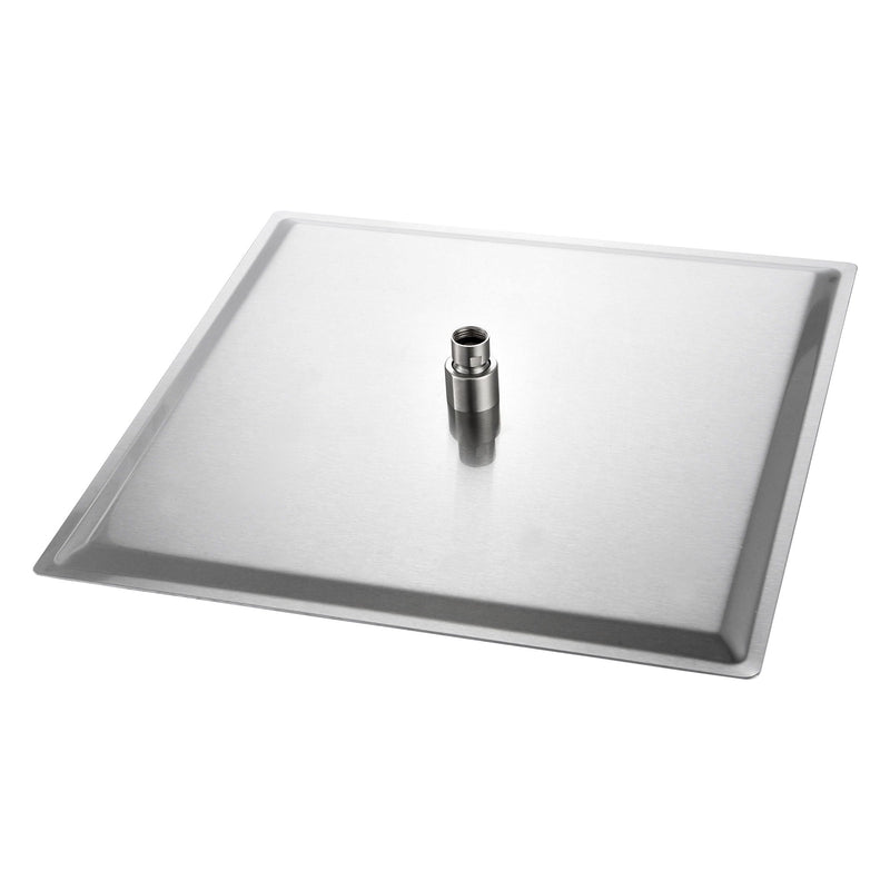 Modern 10" Square Rainfall Shower Head & Stainless Steel Wall Or Ceiling Mount Luxury Spa Shower Panel by HouseOfZazla