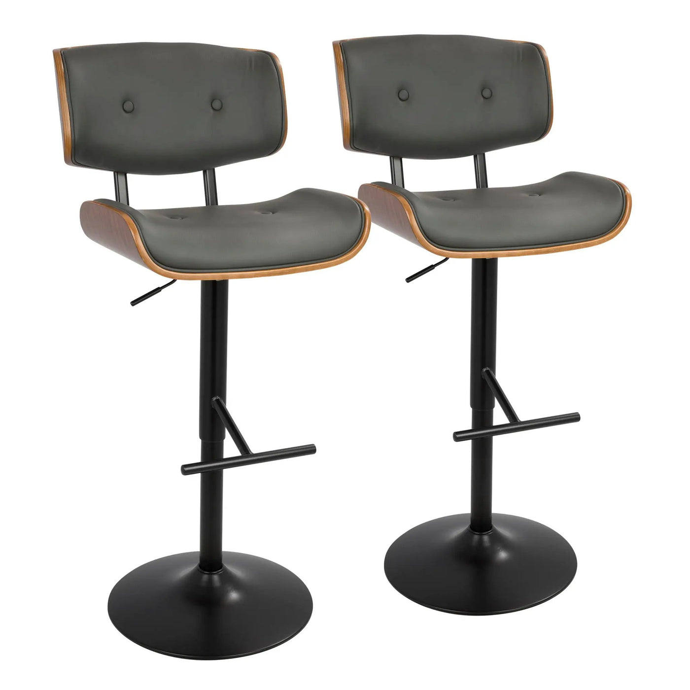 Lombardi - Mid Century Modern Adjustable Barstool by HouseOfZazla