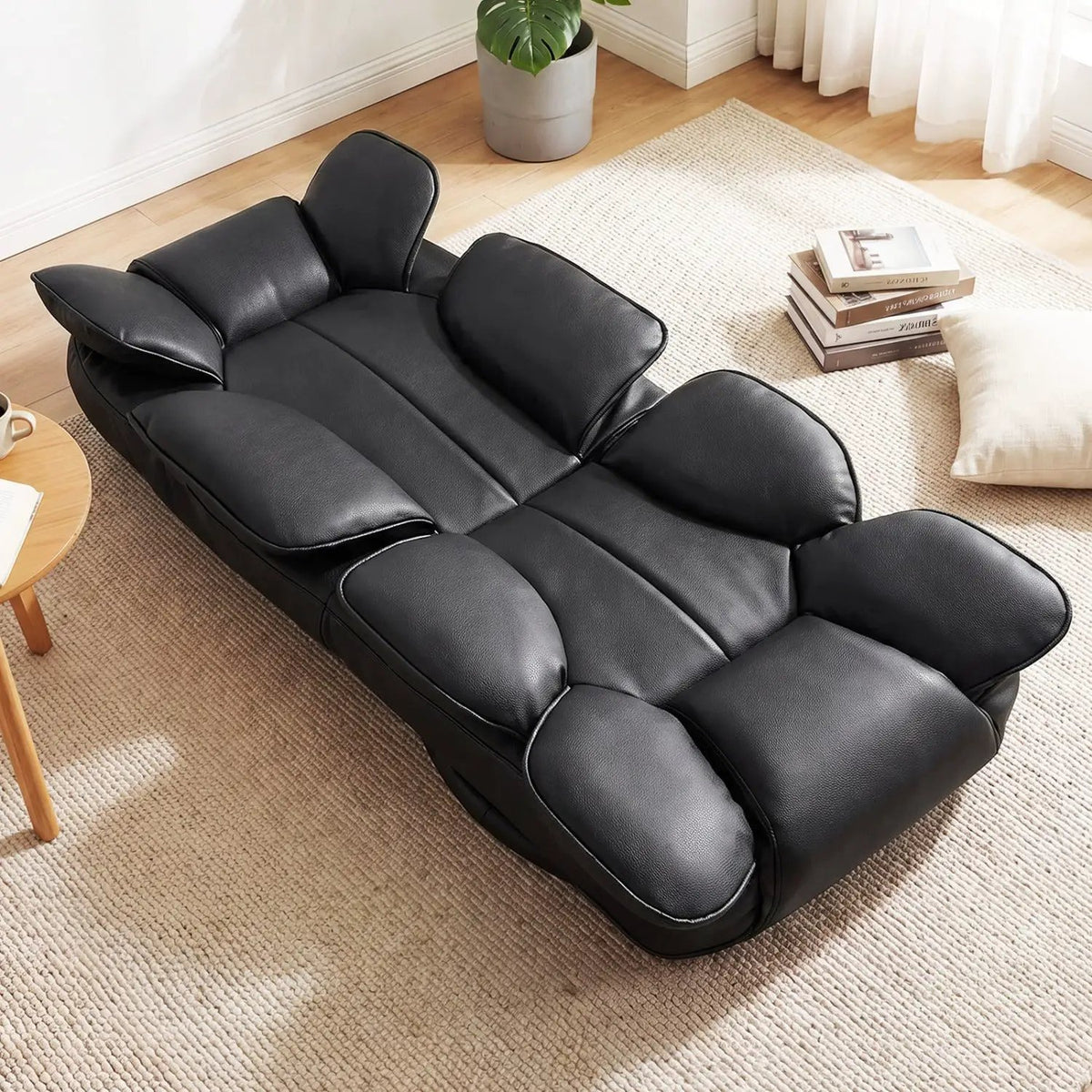 360 Degree Swivel Floor Gaming Chair with 6-Position Adjustable Backrest and Sponge Filling, photo 7 of 24