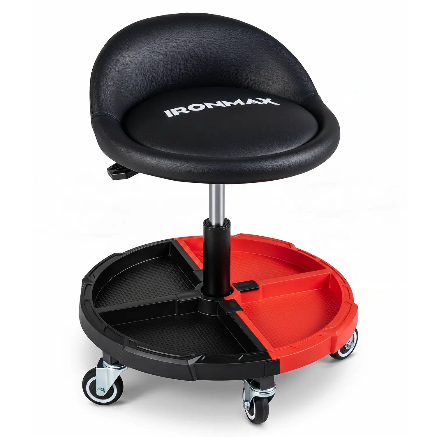 Rolling Mechanic Stool with Adjustable Height & Tool Tray by DirectDeals