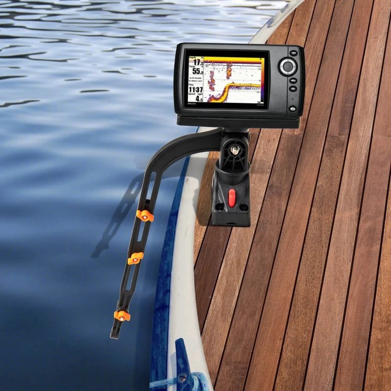 Fishing Boat Accessory Set with 360° Rotatable Mount & Rod Rack by DirectDeals