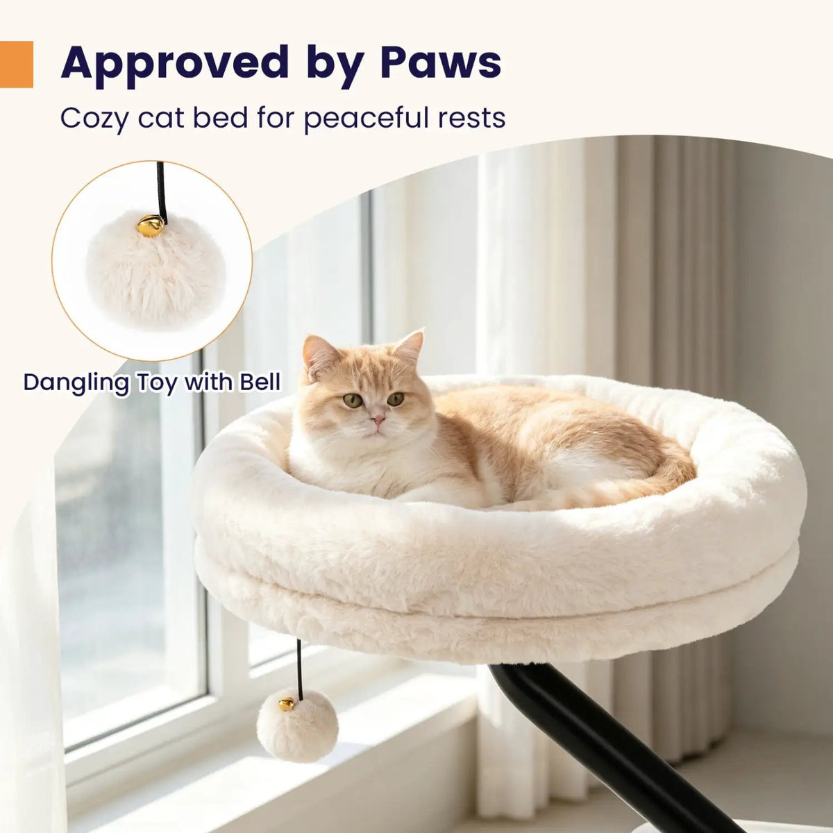 Cat Desk Bed with 360° Rotating Perch and Clamp Mount by DirectDeals