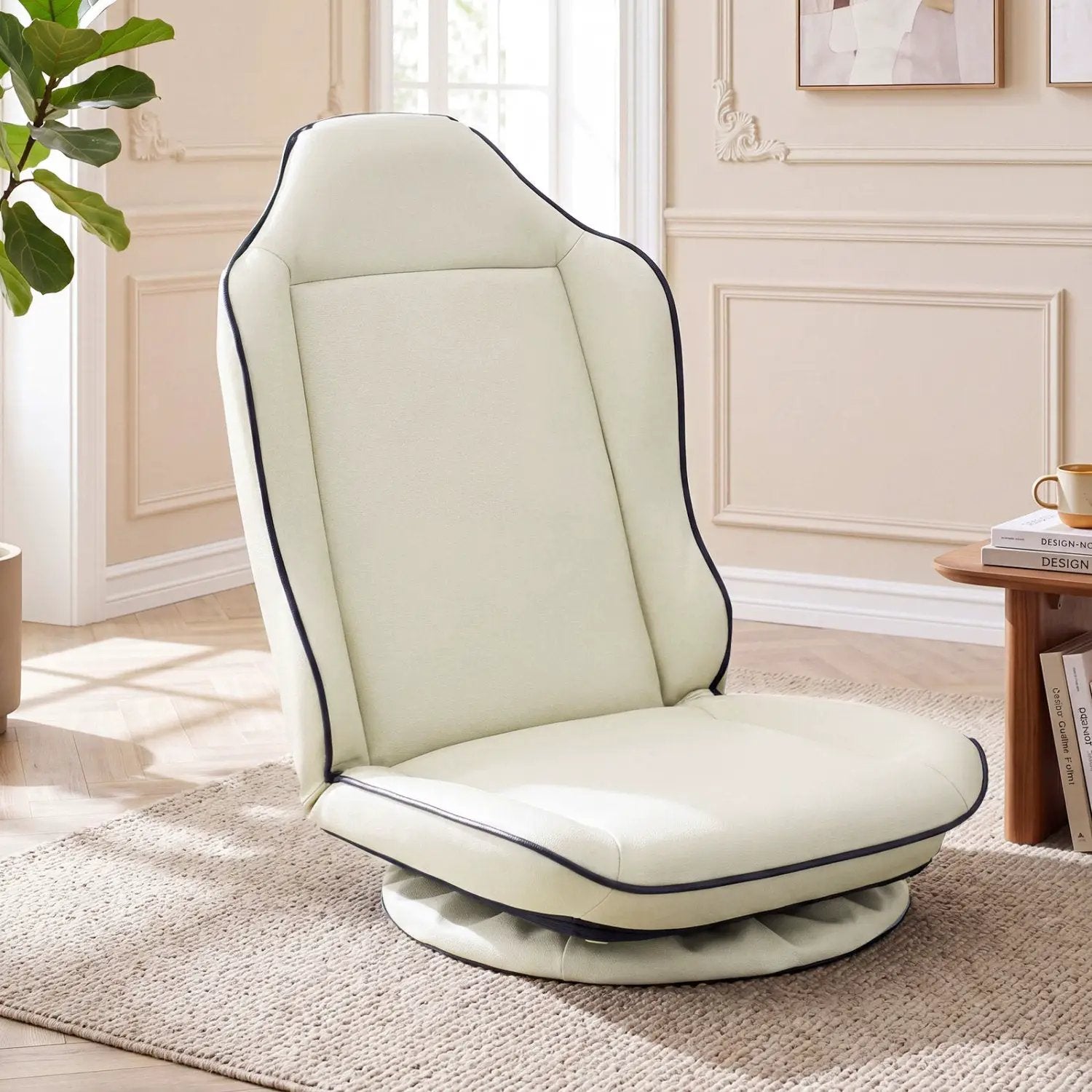 360° Swivel Floor Gaming Chair with Adjustable Backrest by DirectDeals