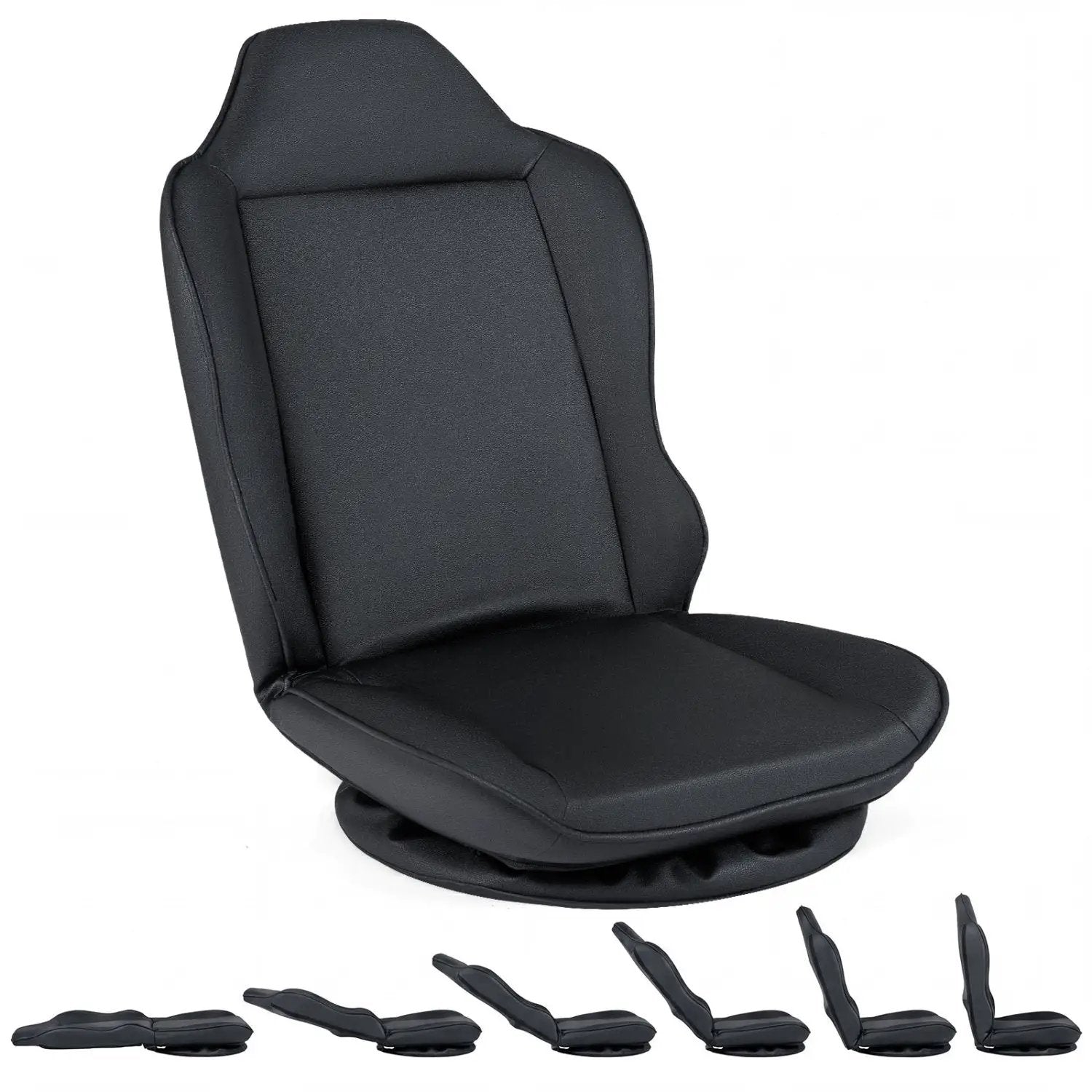 360° Swivel Floor Gaming Chair with Adjustable Backrest by DirectDeals
