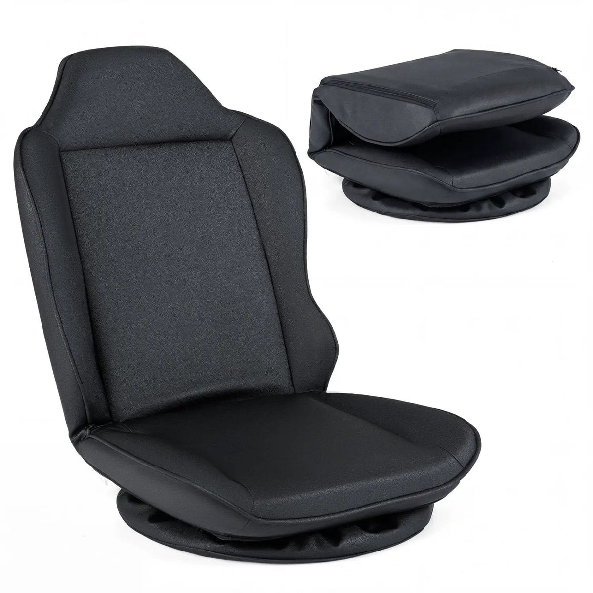 360° Swivel Floor Gaming Chair with Adjustable Backrest, photo 4 of 24