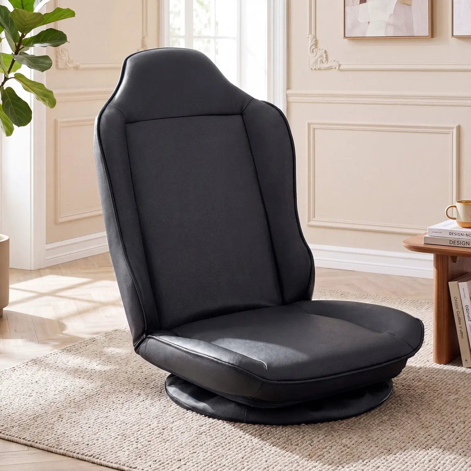 360° Swivel Floor Gaming Chair with Adjustable Backrest by DirectDeals