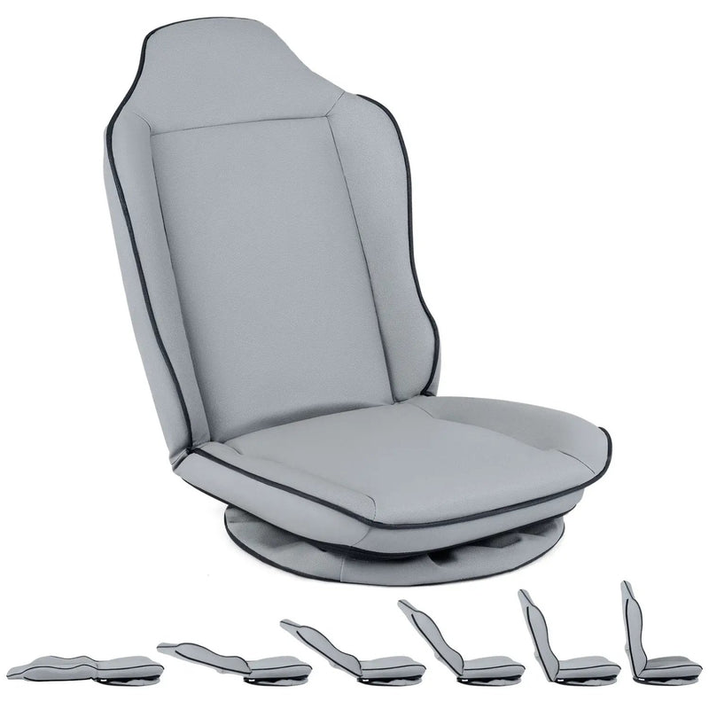 360° Swivel Floor Gaming Chair with Adjustable Backrest by DirectDeals