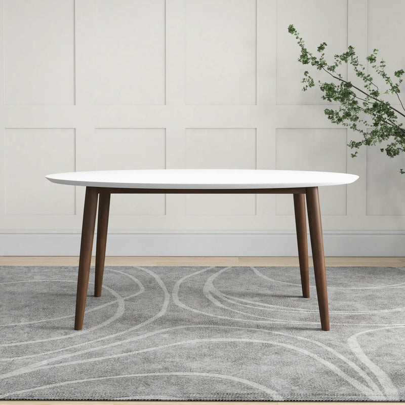 Ada - Mid-Century Modern Style Oval Dining Table by HouseOfZazla