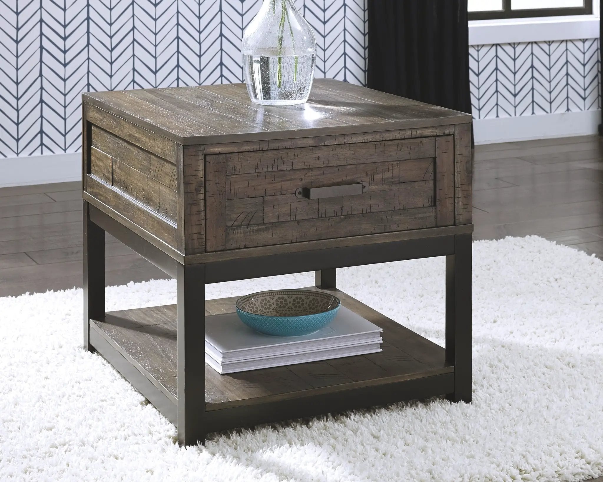 Johurst - Rectangular End Table - Grayish Brown by Unique Piece Furniture