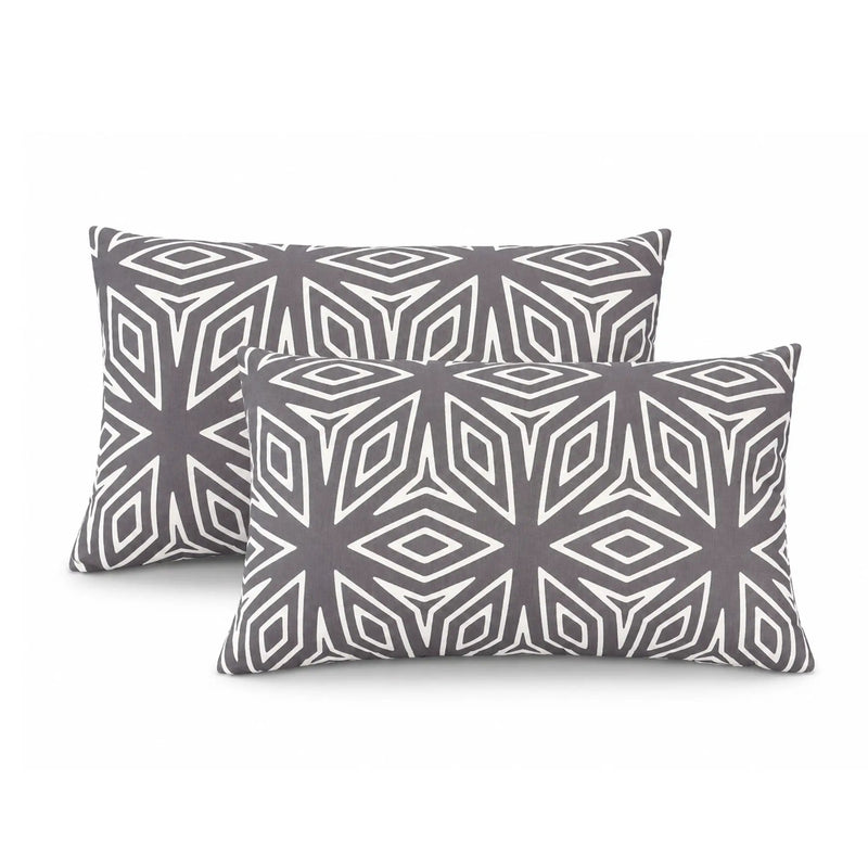 2 Pack Outdoor Lumbar Pillow Covers by HouseOfZazla