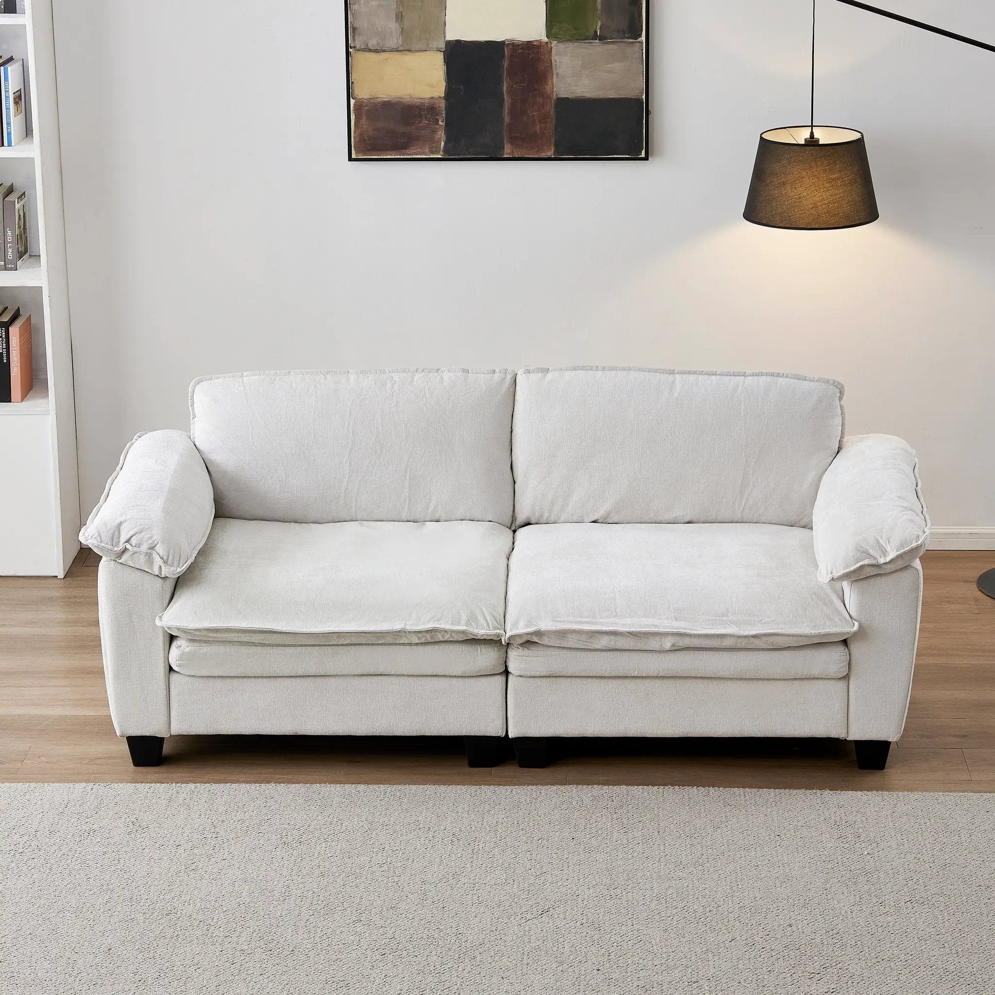 Luxury Chenille Upholstered Loveseat Couch by HouseOfZazla