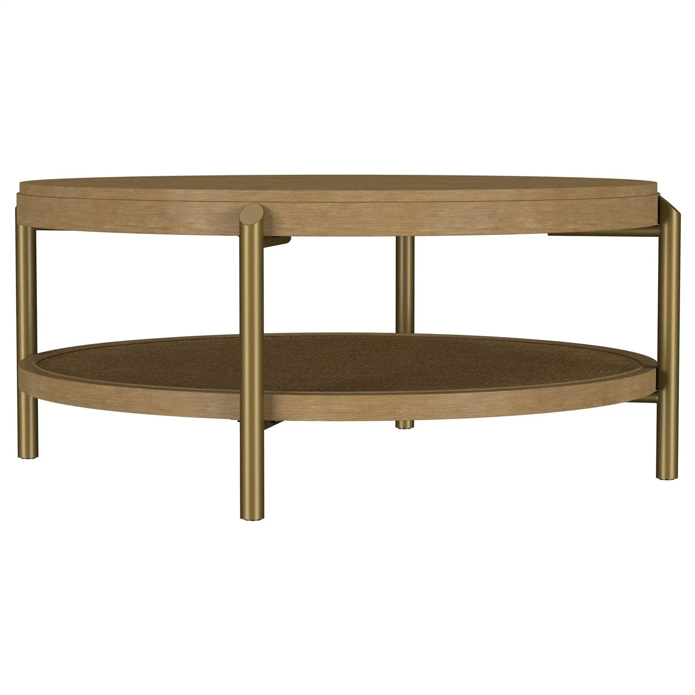 Benson - Round Table With Storage Shelf by HouseOfZazla