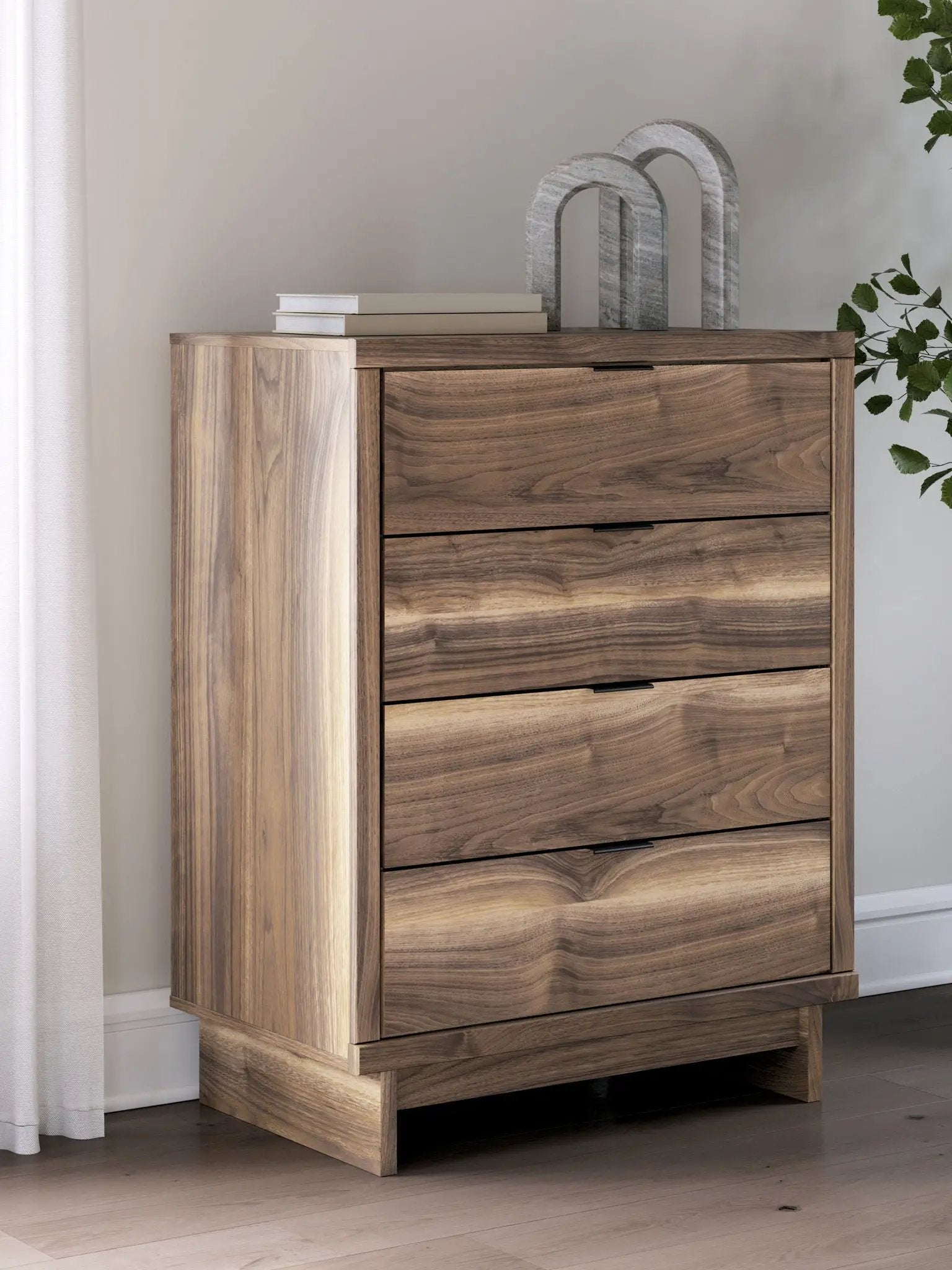 Chirason - Four Drawer Chest - Brown by Unique Piece Furniture