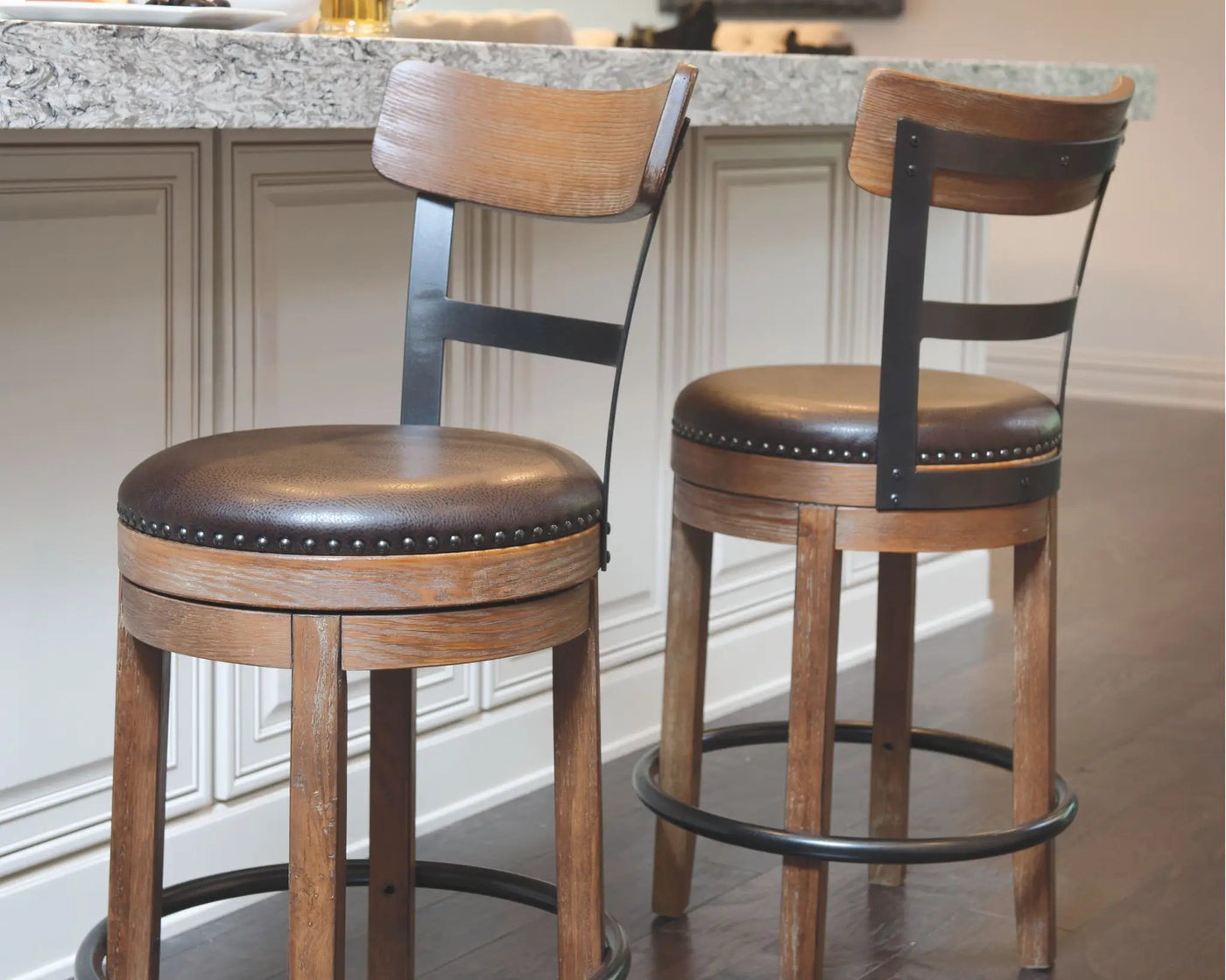 Pinnadel - Swivel Barstool by Unique Piece Furniture