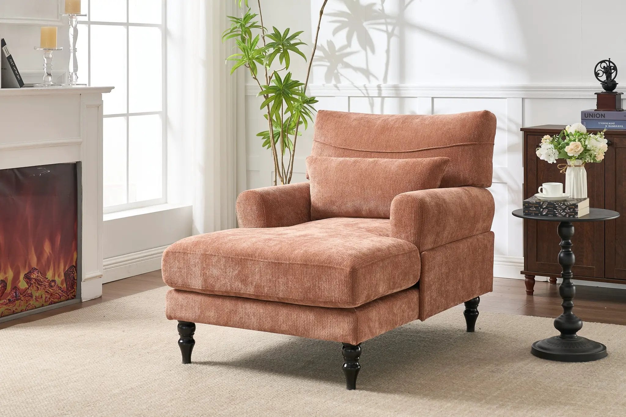 Modern Chaise Lounge Upholstered Indoor Recliner Sofa by HouseOfZazla