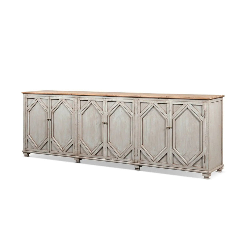 Colette - 6 Door Cabinet Sideboard - Brown by HouseOfZazla