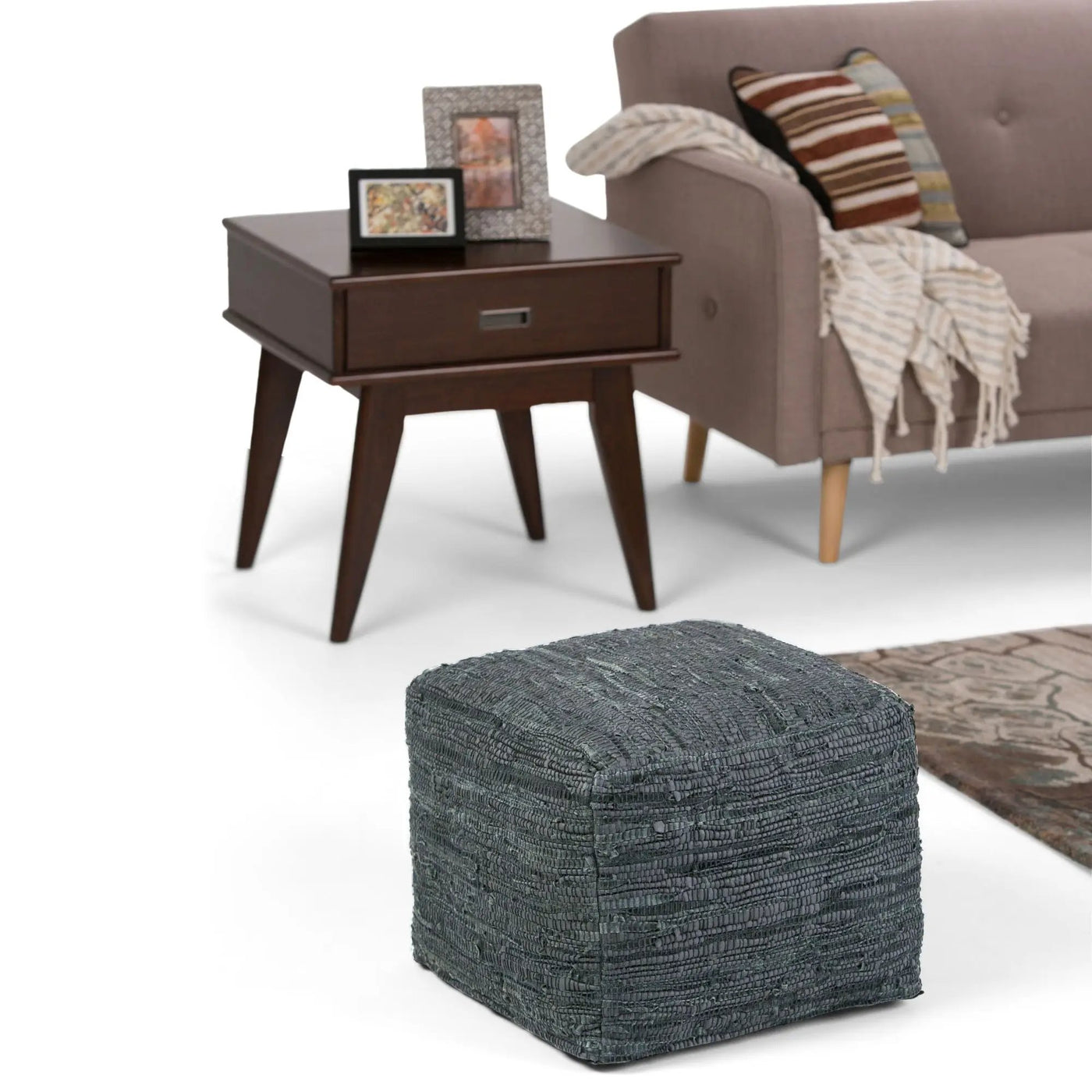 Fredrik - Handcrafted Square Pouf by HouseOfZazla
