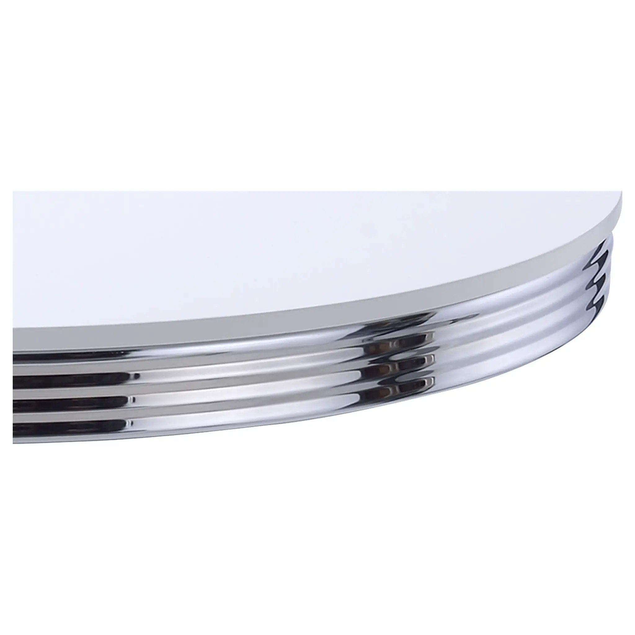 Retro Round Dining Table - White by HouseOfZazla